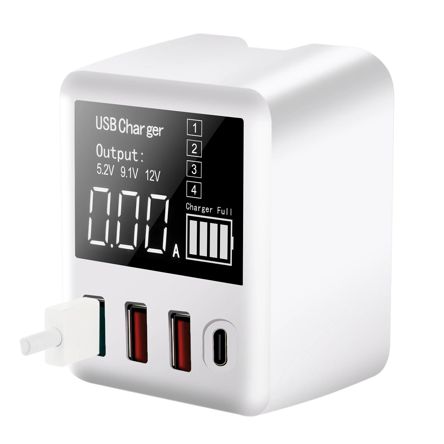 40 Вт 8A Быстрая зарядка A9T + QC3.0 PD адаптер Дисплей дорожные настенные зарядные станции портативное зарядное устройство usb