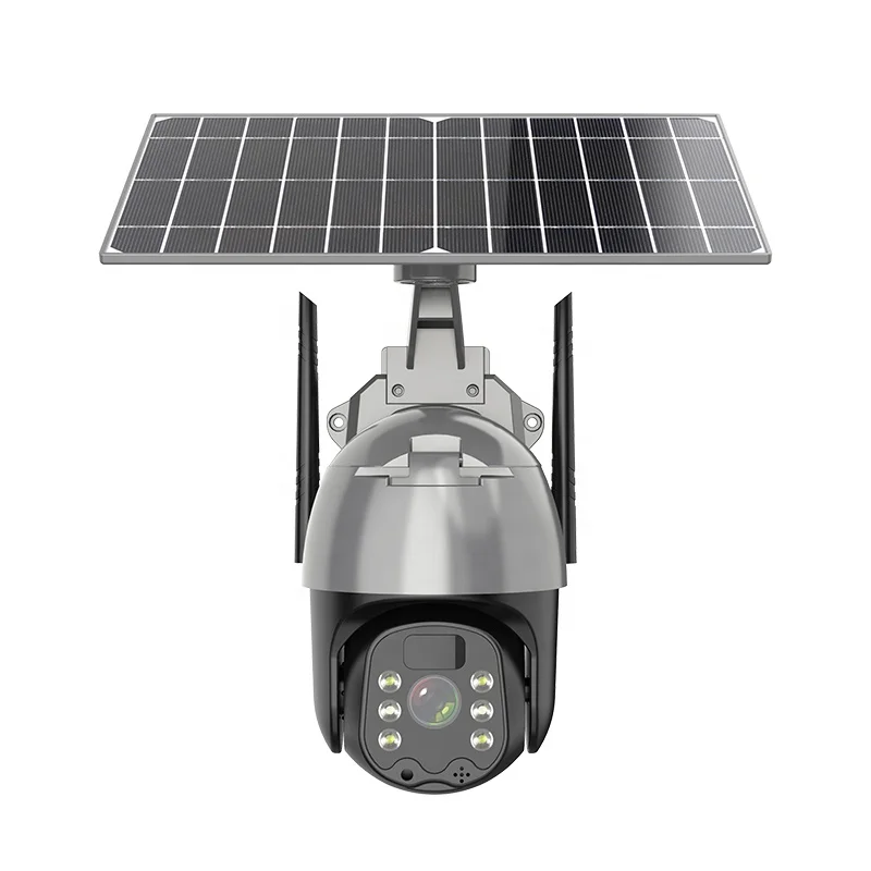 Solar power camera wireless wifi family security two way audio cctv security outdoor solar powered cctv 4g camera