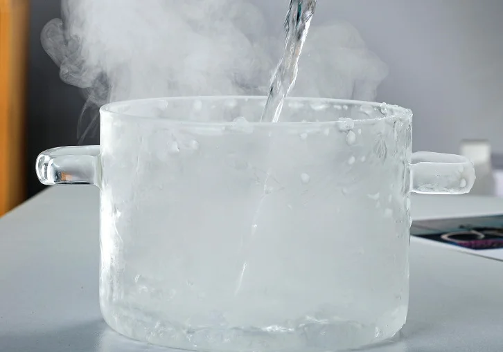 New arrival Glass Saucepan with Cover Heat-resistant Glass Stovetop Pot and Pan with Lid The Best Handmade Glass Cookwar