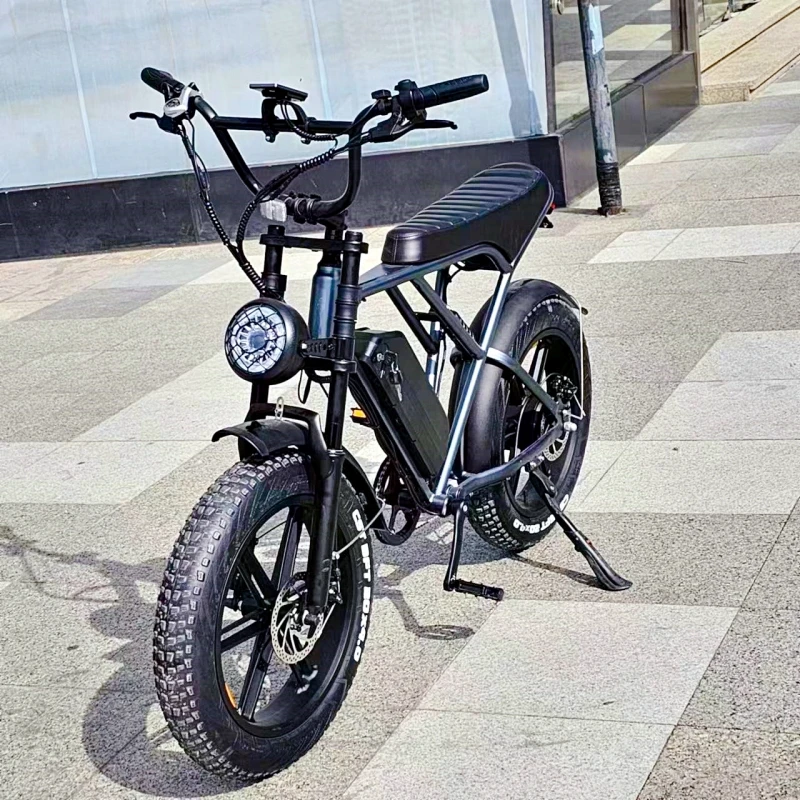 OUXI H9 Electric Hybrid Bike Upgrade 250W V8 Fatbike Off-Road City Electric Bicycle with Fat Tire for European Market