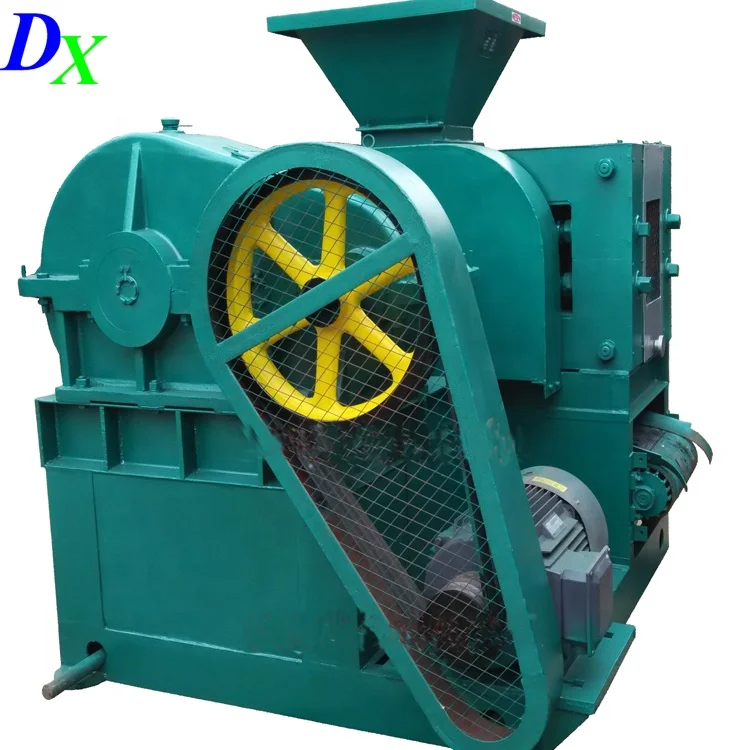 430 520 670 850 1000 type iron powder phoephogypsum calcium carbonate double rollers briquette press machine