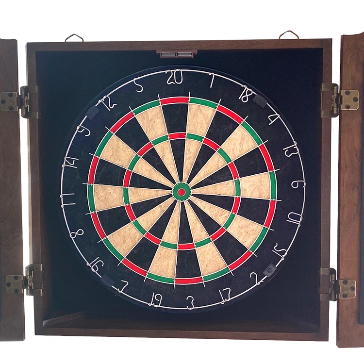 Top Sports Cheap Sisal Dartboard and Cabinet Sets Wholesale- Features Easy Assembly - Complete with All Accessories