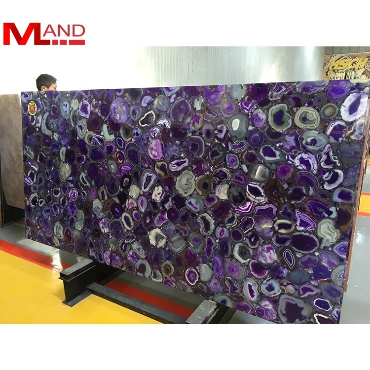 Wholesale Price Semi Precious Agate Stone Slabs Translucent Marble Sheet Wall Panels for Decor