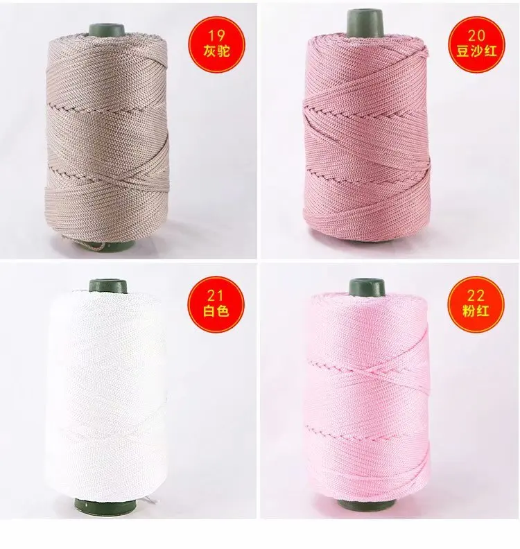 Пеньковая веревка плетеная витая вязаная пряжа крючком чесаный хлопок смешанные принадлежности для рукоделия