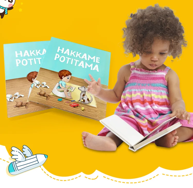 Custom Coloring Hard Cover Book Print Service Libros Baby Child Manga Children Story Hardcover Board Book Printing for kids