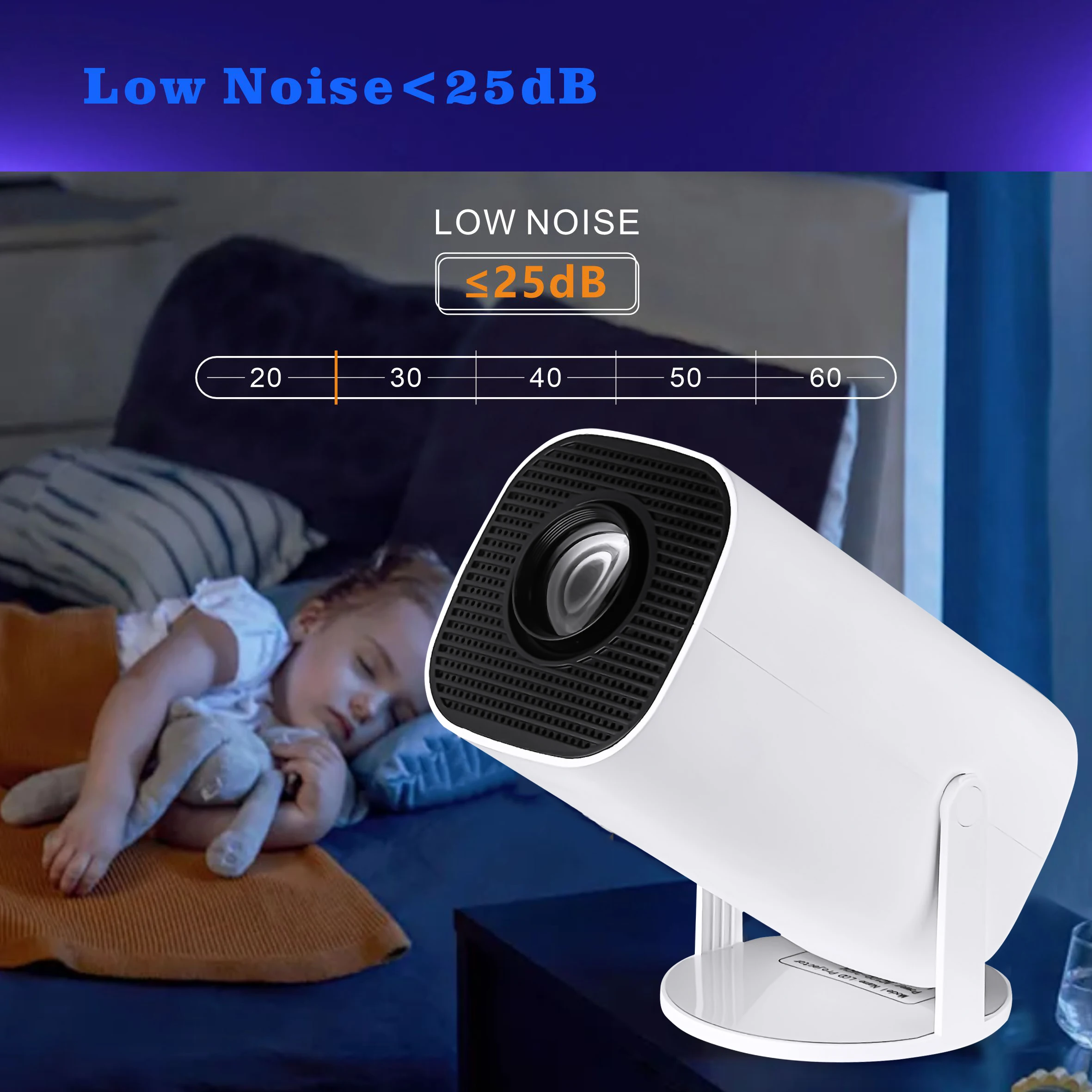 P30 Pro Smart Projector Support Dual Band Wifi6/BT5.0 180 Degrees Flip Portable Home Cinema Outdoor Projetor