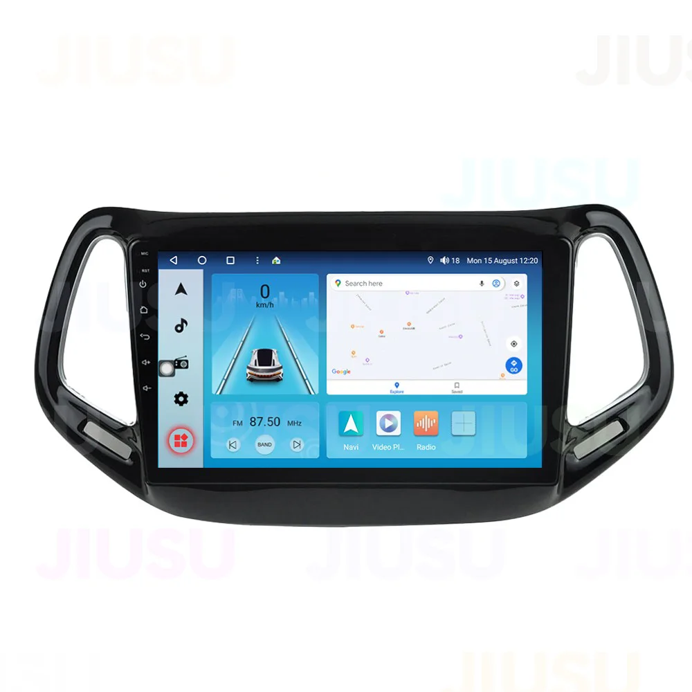 Автомагнитола на Android 12 GPS навигация DVD-плеер стерео мультимедийная аудиосистема для джипа компаса 2017 с Carplay DSP DAB