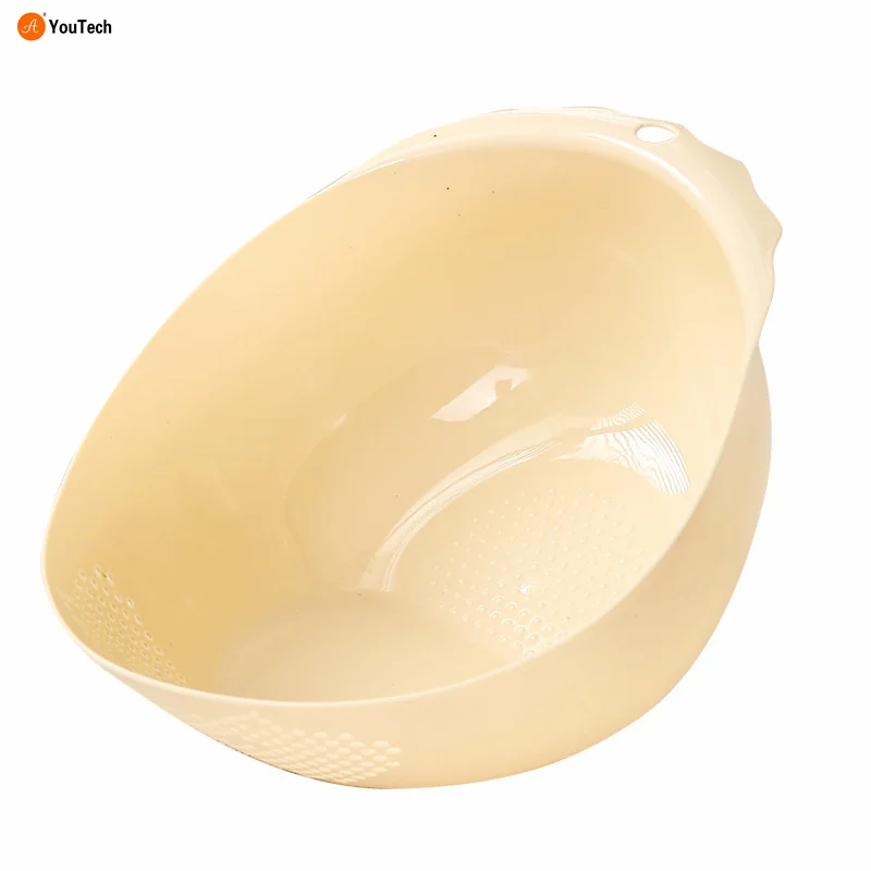 Home rice washing machine bevel drain basket fruit tray washing basket kitchen multi-functional rice washing sieve