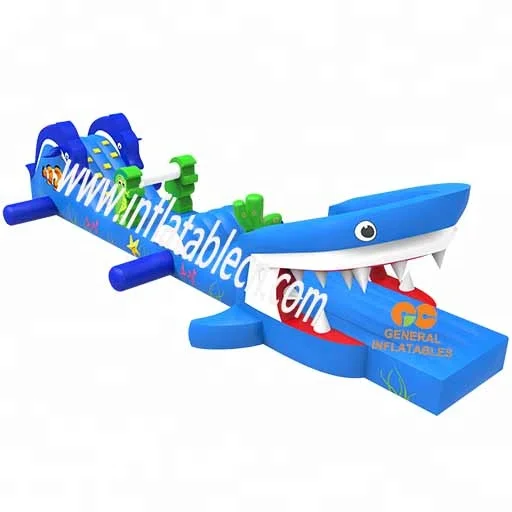 Shark water obstacle course, big outdoor game