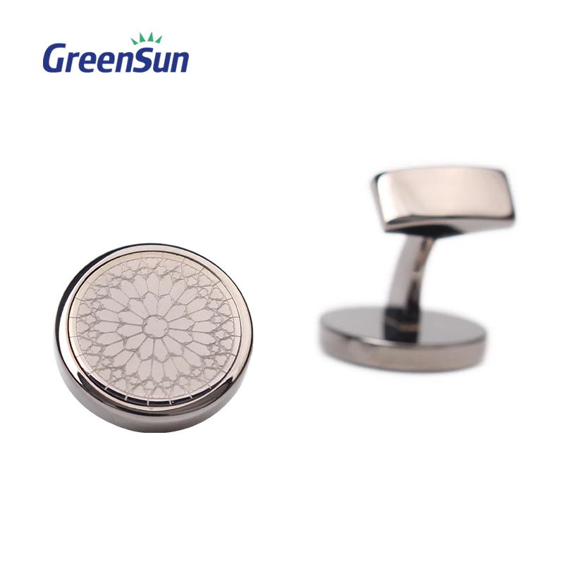 Fashion Custom Gorgeous Shell Inlaid Cufflink For Men