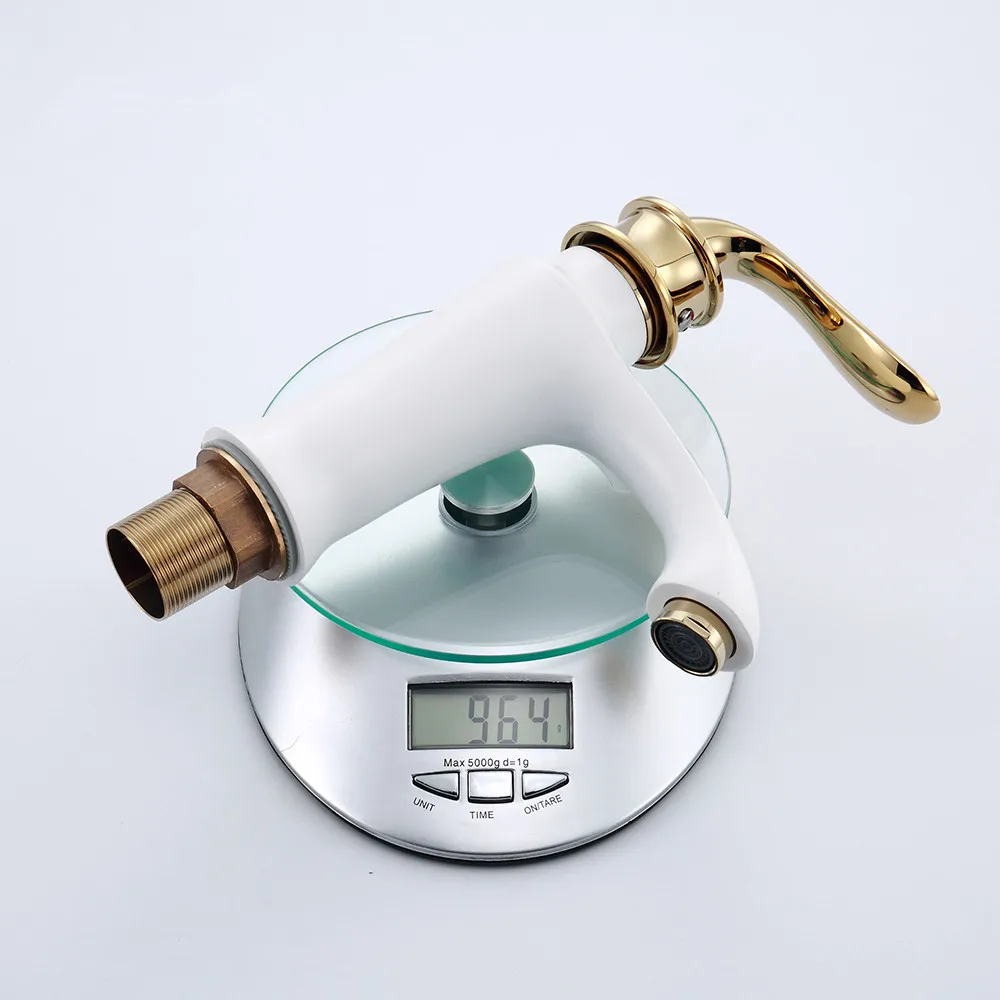 Colors Bathroom Basin Faucet Hollow Shape Bath Cold And Hot Waterfall Faucets Single Handle Water Mixer Tap