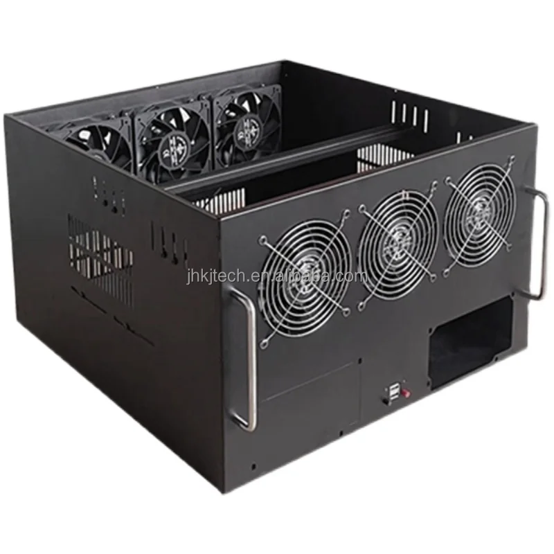 Чехол для графической карты компьютера 6U 6 gpu 8 с несколькими вентиляторами рассеивания