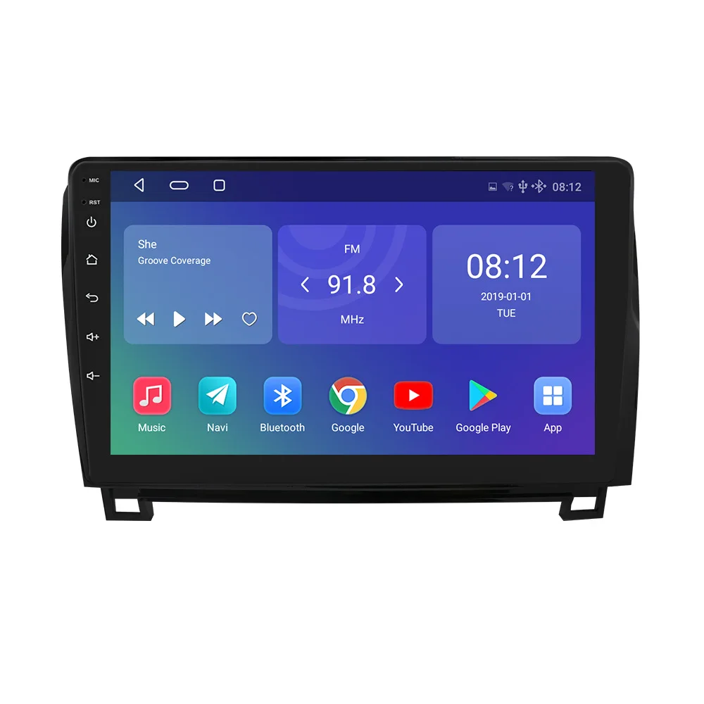 YHT 10.1 inch Android 10 Car GPS Navigation For Toyota Tundra 2007-2013 Sequoia 2008-2018 Car DVD Player Audio Radio Stereo