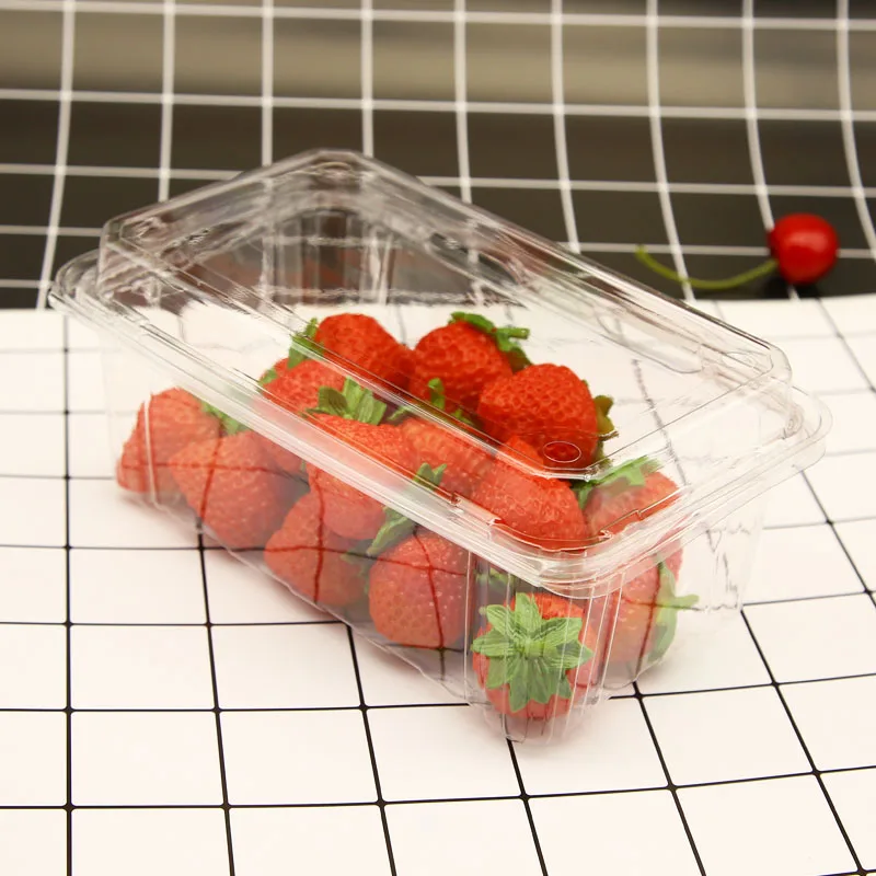 plastic 400g clear food clamshell packaging box