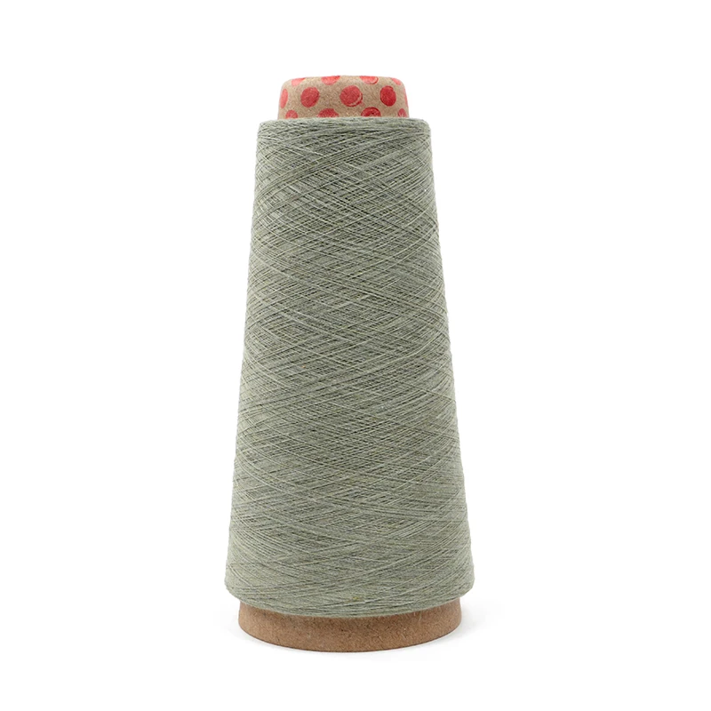
decorative knitting yarn recycled cotton yarn for making smock 