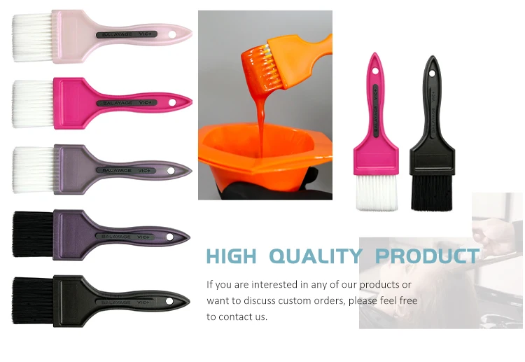 Salon Dyeing Tools Plastic Hair Coloring Tint Brush for Barber heatless hair curler detangling brush Other Hair Styling Tools