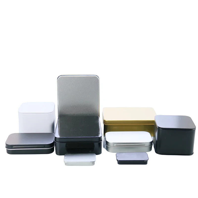 Factory High Quality Custom Rectangle Metal Tin Box For Wedding Gift Tea Cake Candy Cookies Packaging