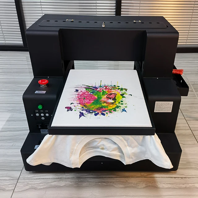 DTG Garment Digital Flatbed T-Shirt Printer For Tshirt  Direct Textile Material A4 A3  TG Printer
