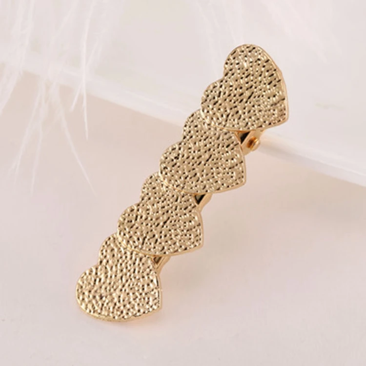 Hair Accessories Fashion Rose Gold Multi-shape Metal Hair Fork Hairpins For Girls
