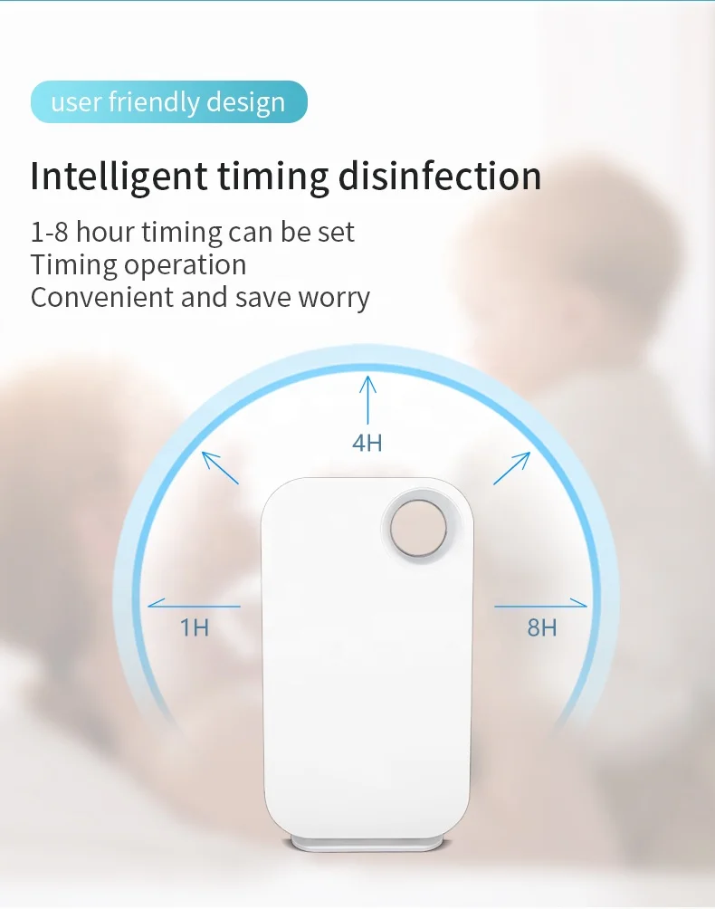 110V USA FCC 5-in-1 true HEPA filter uvc ozone  with UV light sanitizer home air purifier