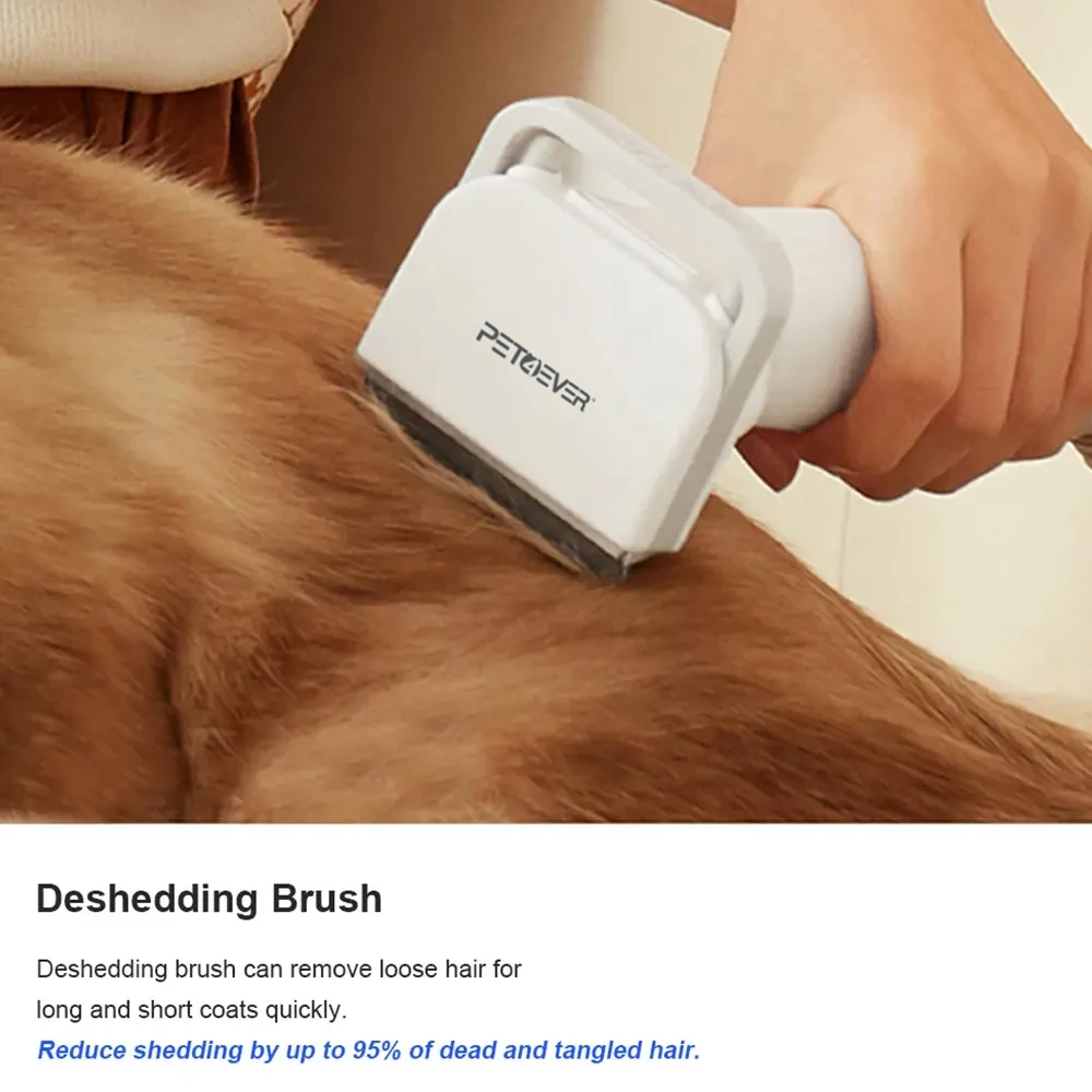 Sustainable Electric Pet Hair Grooming Kit Dryer Machine Slicker Scissors Small Vacuum Cleaner Charging Power Source Silicone