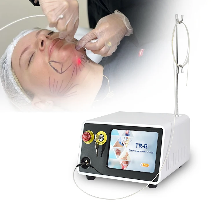 980nm 1470nm Lipolysis Diode Laser Machine Fiber Optic Facial Lifting Slimming Weight Loss Liposuction Equipment Endolaser Lift