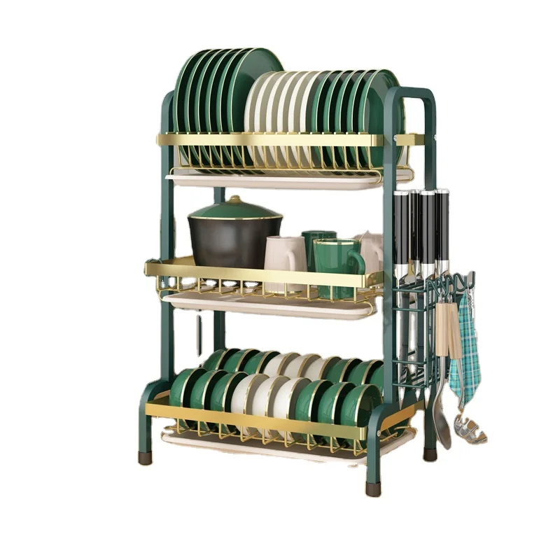 2021 New Arrival Kitchen Shelf Cutting Board Plate Holder Stand Stainless Steel Drying Dish Rack