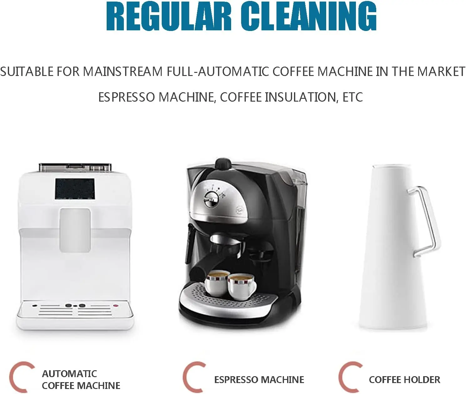 Eco-friendly Coffee Maker Cleaning Tablets Remove Oil and Residue Detergent Effervescent