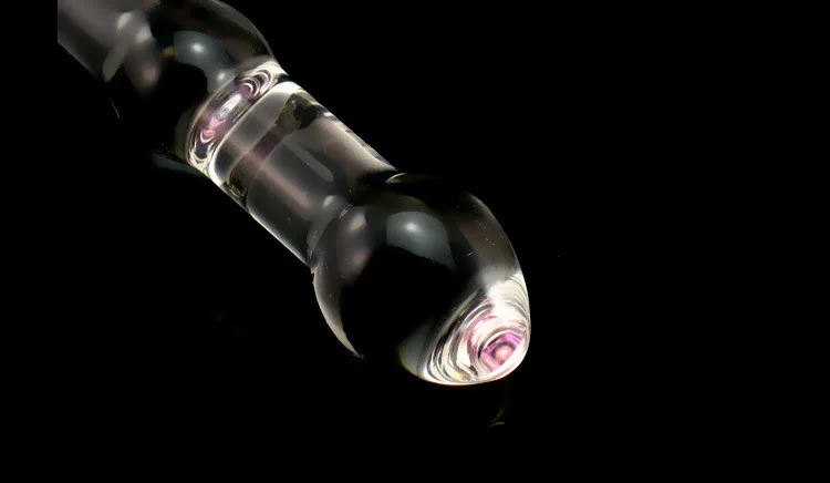Erotic Products Women G-spot  Massager Crystal Glass Penis Dildo Pink Cute Glass Wand Sex Toys
