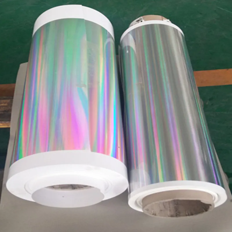 
HP series Metallized Rainbow Holographic Paper Board for UV Printing 
