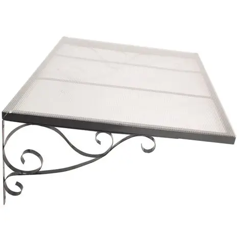 Classic gazebo outdoor door canopies clear window awning matel frame UV protect venus door awning shade