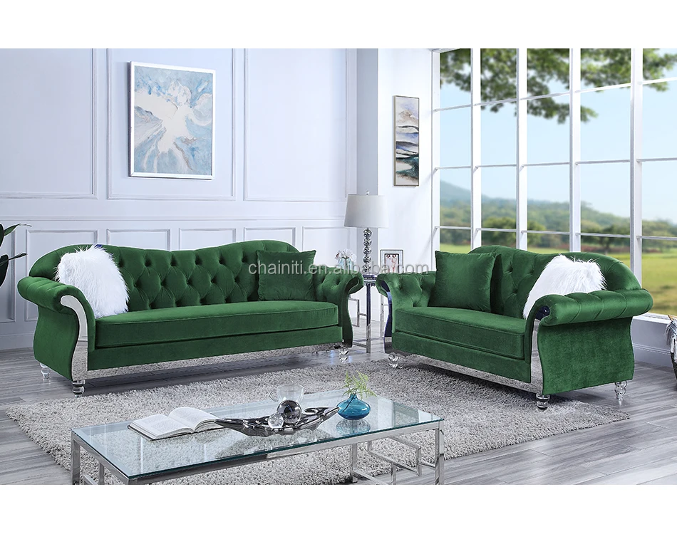 furniture factory modern design luxury sofa set velvet fabric sets couch living room sofa