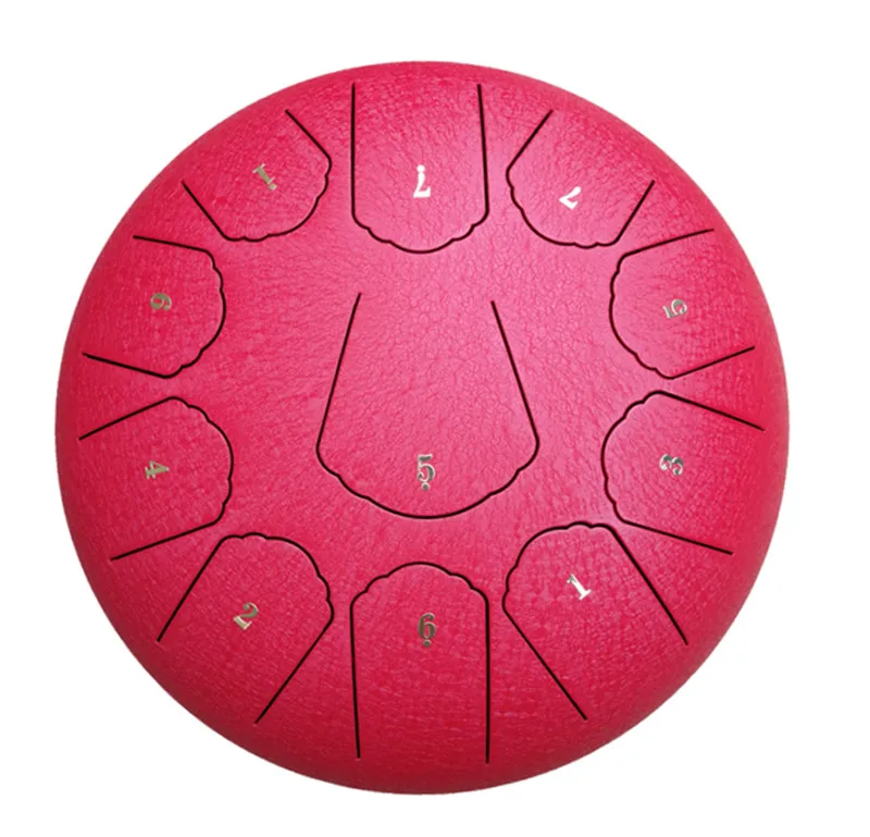 New product Amazon hot selling 12 Inch 11 Notes Steel Tongue Percussion Drum colorful Ethereal drum with soft bag