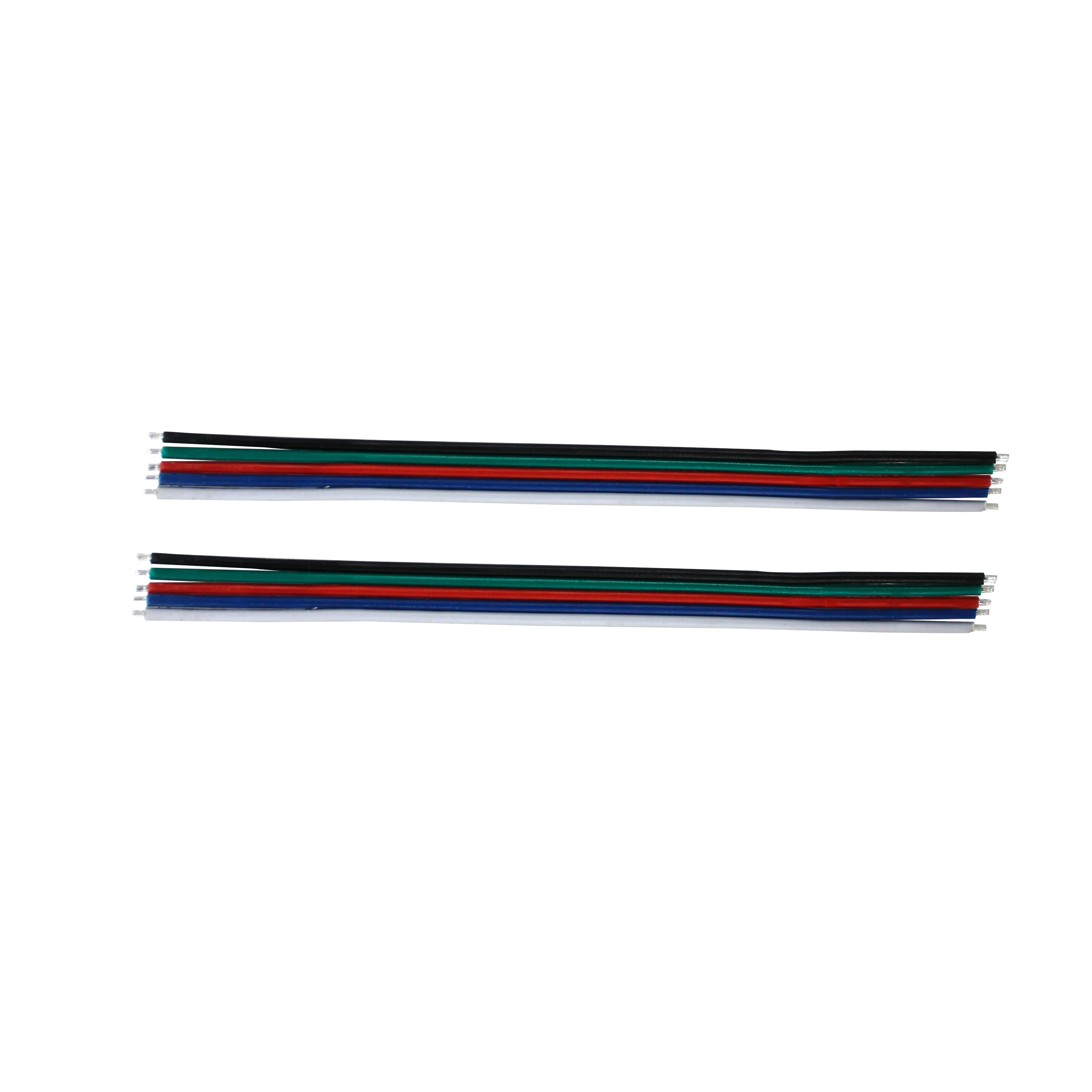  5 Pin pvc insulated wire 22 AWG for RGBW 5050 LED strip light extension