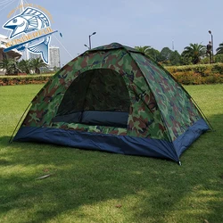 One Person Outdoor Travel Waterproof Single Layer Portable Folding Camouflage Camping Tent