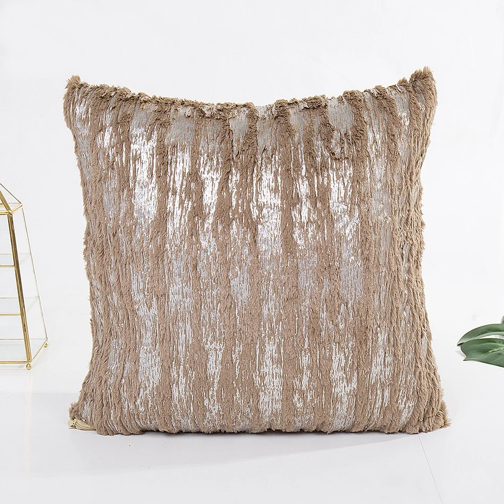 Cushion Cover 43*43cm Soft Sofa Pillowcase Pillow Cover Nice Fashion Modern Custom Decorative Dome Decor Foiled Gold Silver 1pc