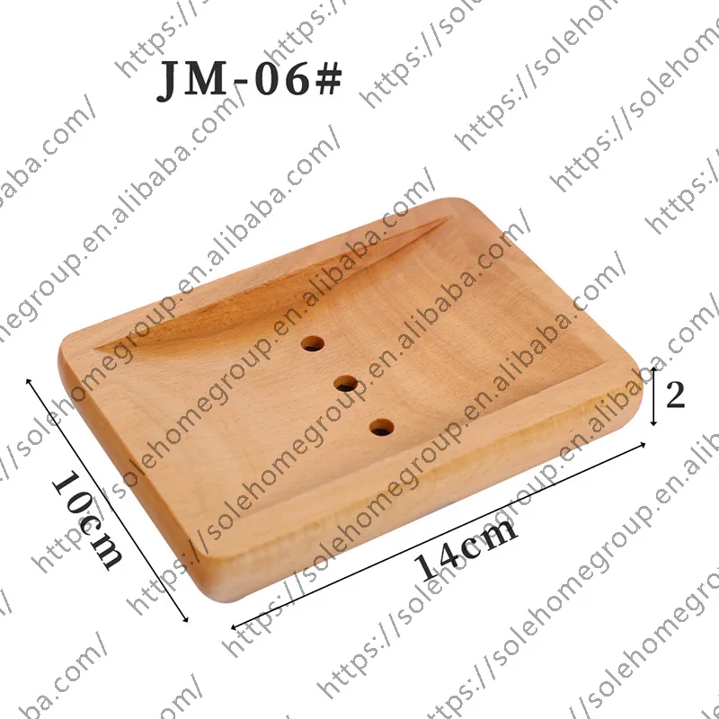 handmade natural rectangular wood soap dish holder for kitchen bathroom sponge scrubber soap