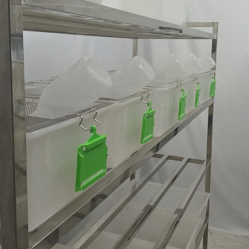 PC Plastic Green Landscape Rigid Badge Holder Label Holder for Mice Rats Rodents Breeding Cage