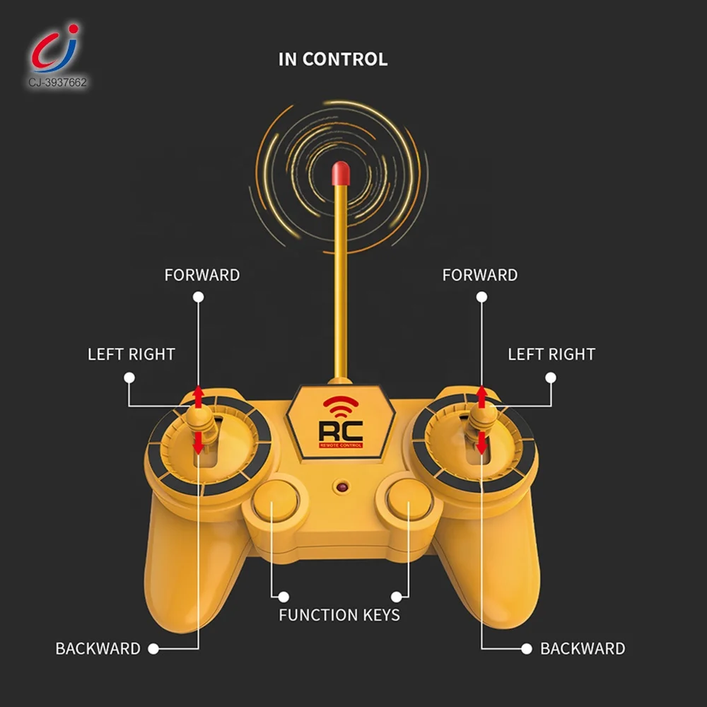 Chengji simulation juguetes 1:24 engineering vehicle 2.4ghz remote control digger truck toy rc excavator model for kids