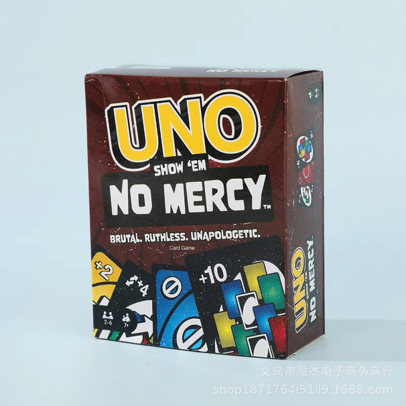 No mercy Red Box Cross-border Unos Card Entertainment Leisure Board Games Party Party Games Poker