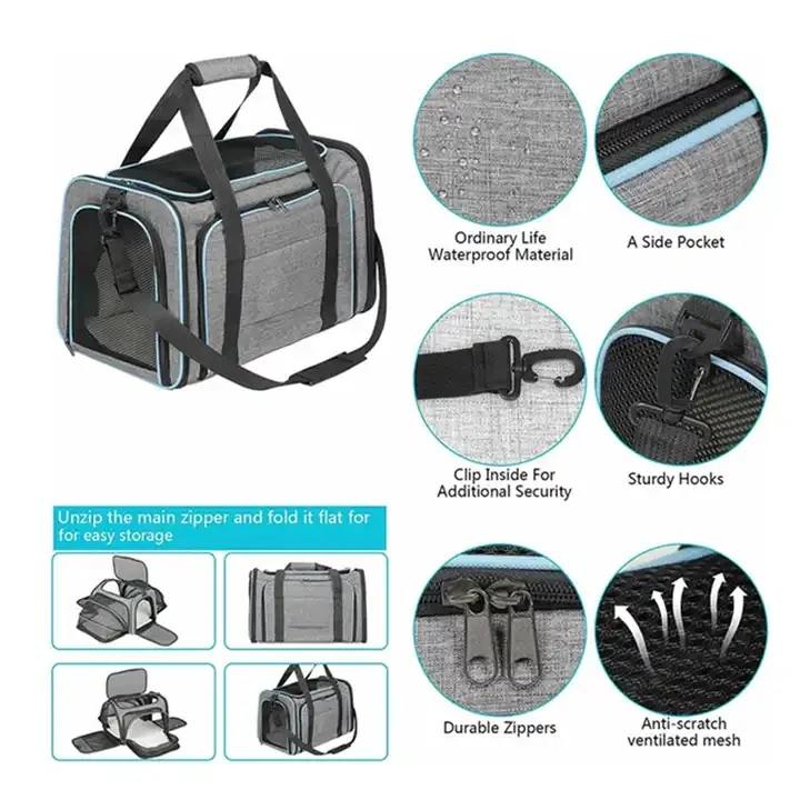 stock cat carrier for two cats hot sale large pet carrier backpack big cat organizer tote bag jumper pet carrier