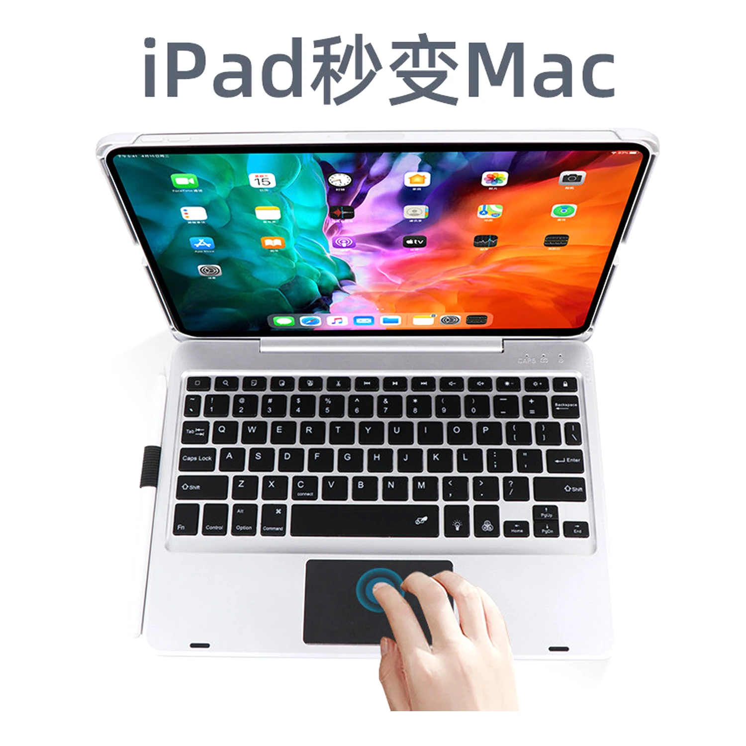 84 Keys Cute Shortcut Ultra Slim Office Purple Bt Standard Type C RGB Backlit Wireless For iPad Pro 11 Keyboard