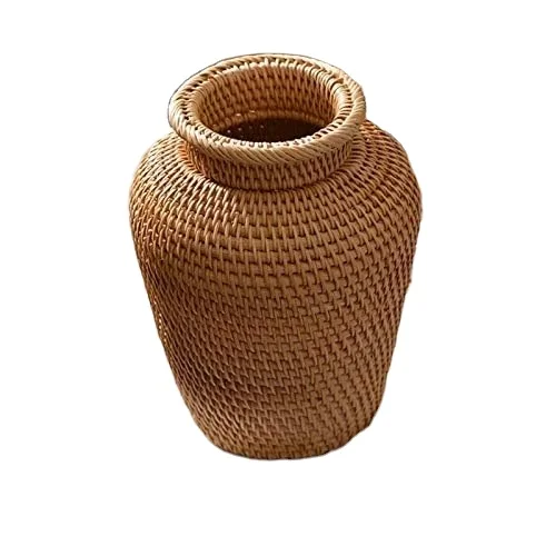 Natural Bamboo & Wooden Vase Ideal Floor Flower Vase Arrangements Timeless Beauty Large Outdoor Vase for Flower Display