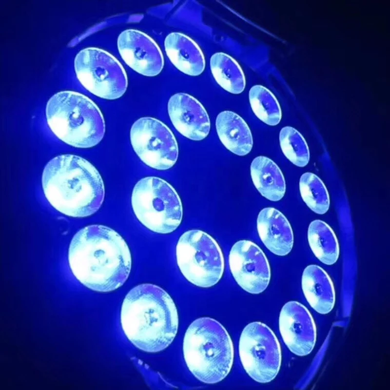 High Quality 24X18W Rgbwa Uv 6In1 Mixing Color Dmx512 Led Par Can Light For Bar Disco