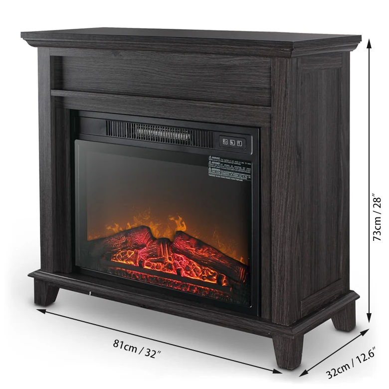 23 inch hot sale electric fireplace with different mantel