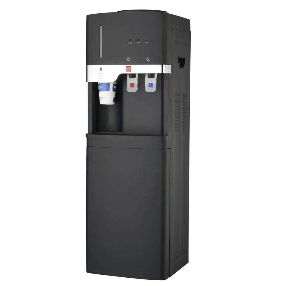 new   hot and cold water cooler with cup holder free standing water dispenser