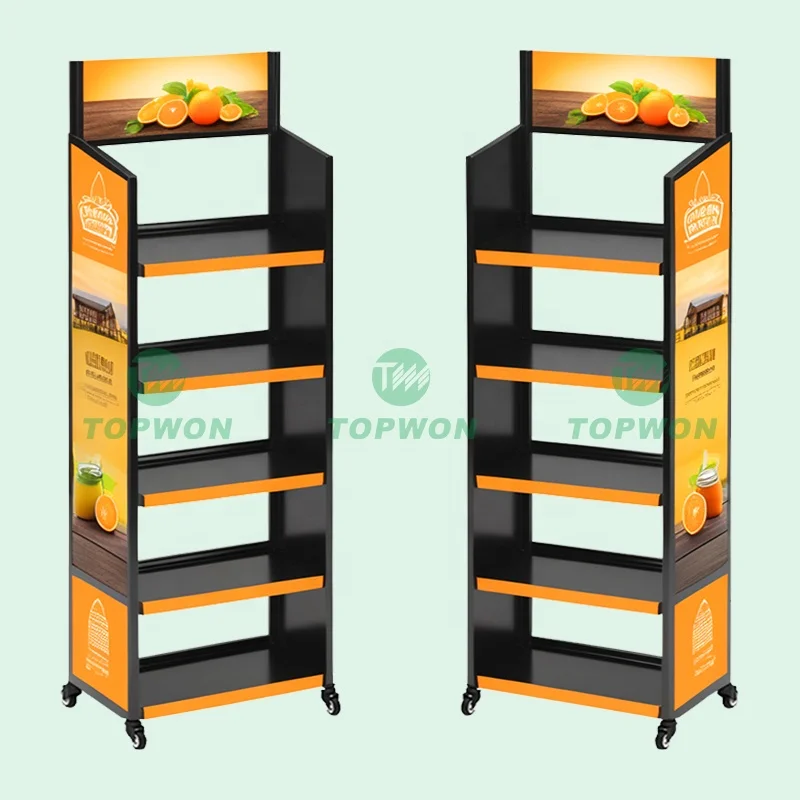 High Quality Shop Metal Display Racks Supermarket Shelf Fruit and Vegetable Display Shelf