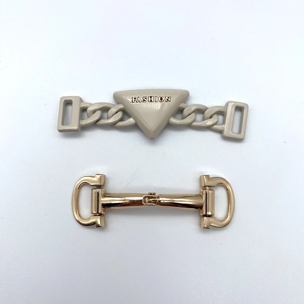 Wholesale Factory Customize Accessories Metal Zinc Alloy Chain Buckle For Shoe Decoration