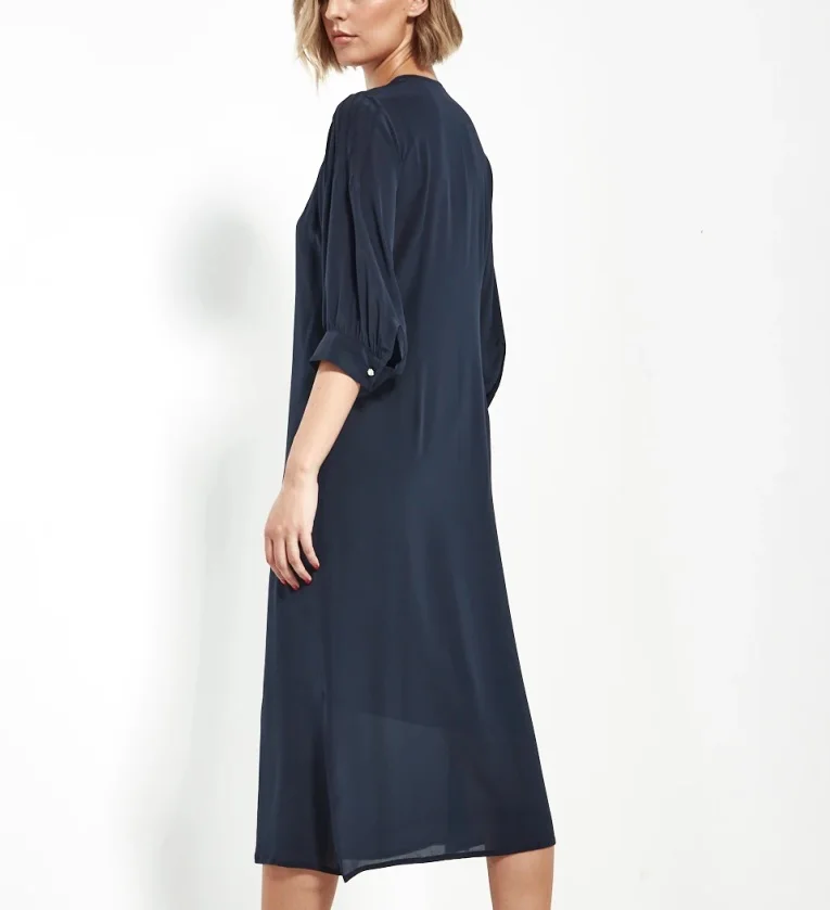 High End Quality Garment Manufacturers Sew Cut Trim Apparel CMT Processing Wervices 100% Silk Custom Oem Casual Dresses