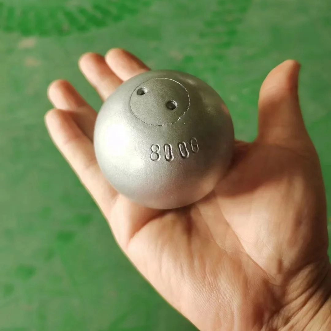 Track and Field Professional Throw Equipment Turned Iron Shot Put 800g Javelin Throwing Ball